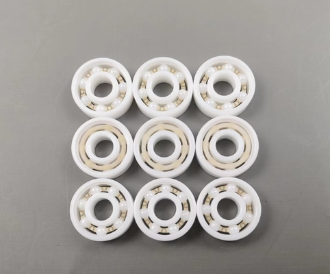 608-2rs Ceramic Ball Bearings With Rubber Seal Or Ptfe Seal Peek Or Nylon Cage