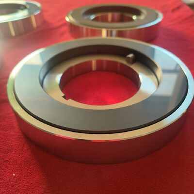 Silicon Carbide Thrust Disc with Stainless Steel Substrate