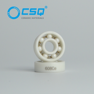 Rolamento cerâmico de zircônia 608 8x22x7mm ZrO2 Pistas Gaiola PEEK ABEC3